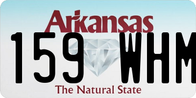 AR license plate 159WHM