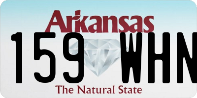 AR license plate 159WHN
