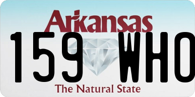 AR license plate 159WHO