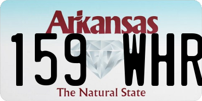 AR license plate 159WHR