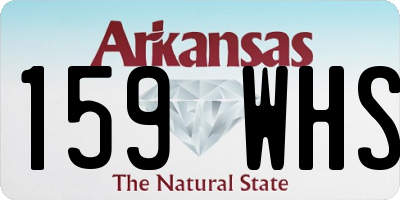 AR license plate 159WHS