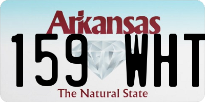 AR license plate 159WHT
