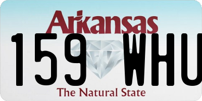 AR license plate 159WHU