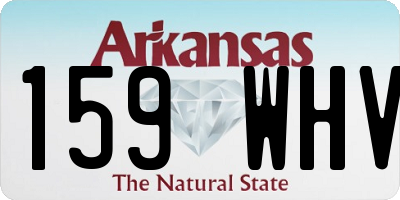 AR license plate 159WHV