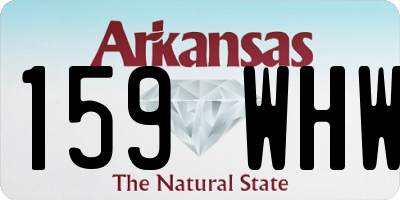 AR license plate 159WHW