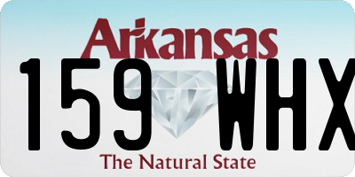 AR license plate 159WHX