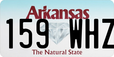 AR license plate 159WHZ