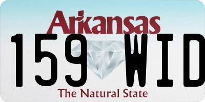 AR license plate 159WID
