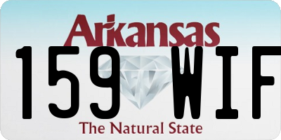 AR license plate 159WIF
