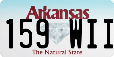 AR license plate 159WII