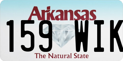 AR license plate 159WIK