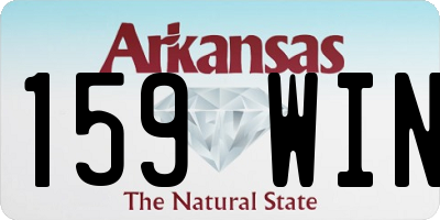 AR license plate 159WIN