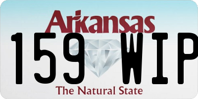 AR license plate 159WIP