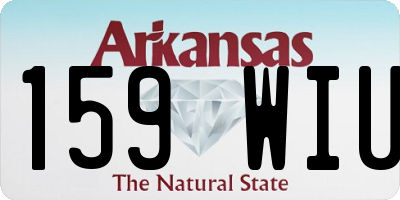 AR license plate 159WIU
