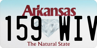 AR license plate 159WIV