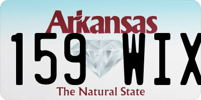 AR license plate 159WIX