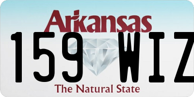 AR license plate 159WIZ