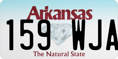 AR license plate 159WJA