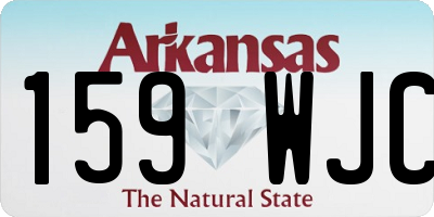 AR license plate 159WJC