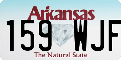 AR license plate 159WJF