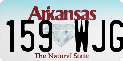 AR license plate 159WJG