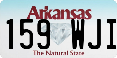 AR license plate 159WJI