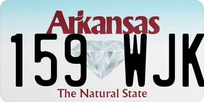 AR license plate 159WJK