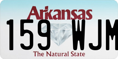 AR license plate 159WJM