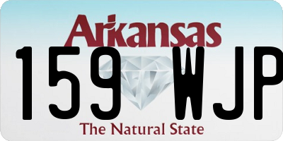 AR license plate 159WJP