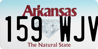AR license plate 159WJV