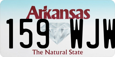 AR license plate 159WJW