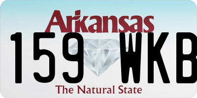 AR license plate 159WKB