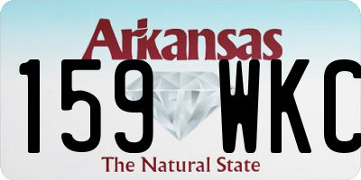 AR license plate 159WKC