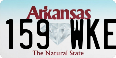 AR license plate 159WKE