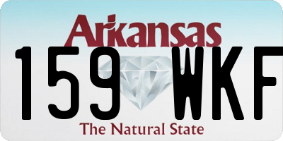 AR license plate 159WKF