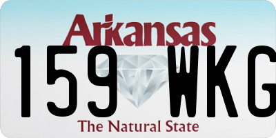 AR license plate 159WKG
