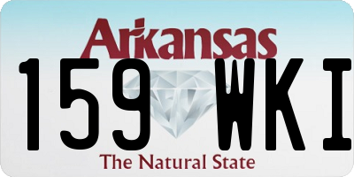 AR license plate 159WKI