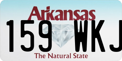 AR license plate 159WKJ
