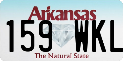 AR license plate 159WKL