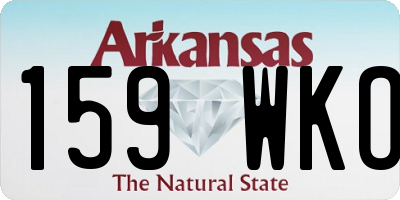 AR license plate 159WKO