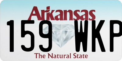AR license plate 159WKP