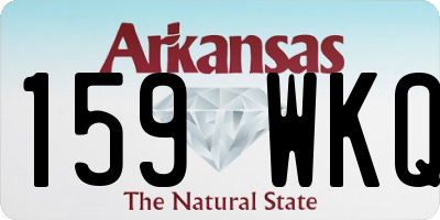 AR license plate 159WKQ