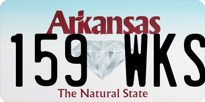 AR license plate 159WKS