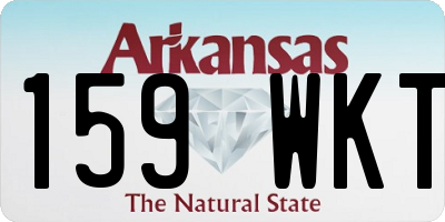 AR license plate 159WKT