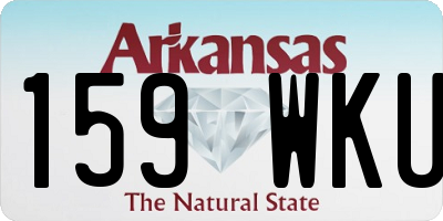 AR license plate 159WKU