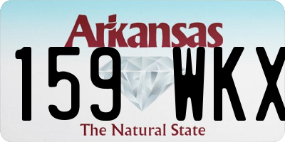 AR license plate 159WKX