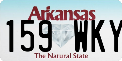 AR license plate 159WKY