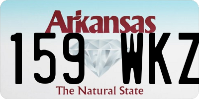 AR license plate 159WKZ