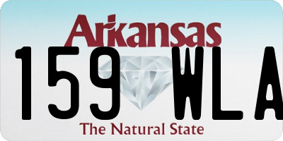 AR license plate 159WLA