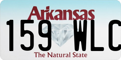 AR license plate 159WLC